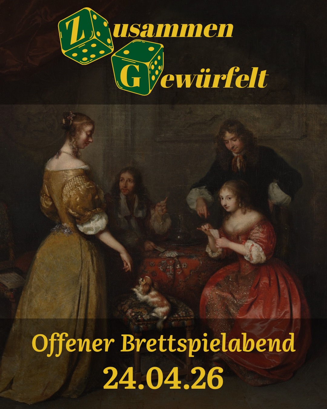 Zusammen Gewürfelt — Der offene Brettspielabend im Shenanigans am 24.04.26 in Köln